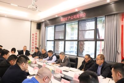 蜀能礦產(chǎn)召開周例會(huì)安排部署歲末年初重點(diǎn)工作